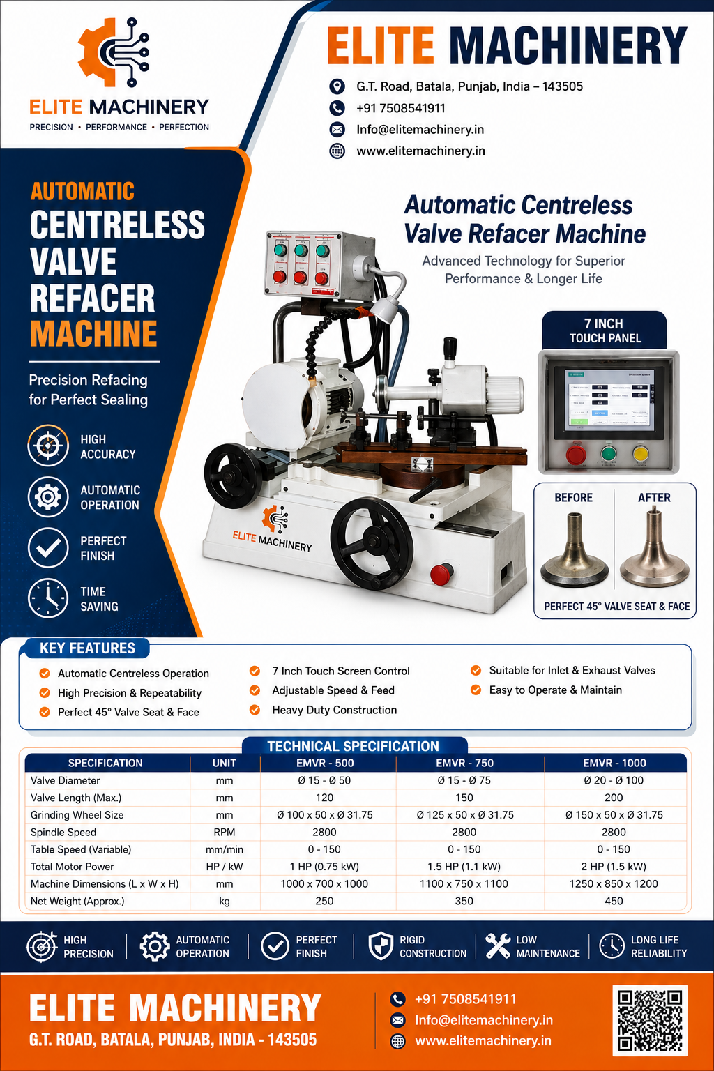 Automatic Centreless Valve Refacer Machine - Image 2