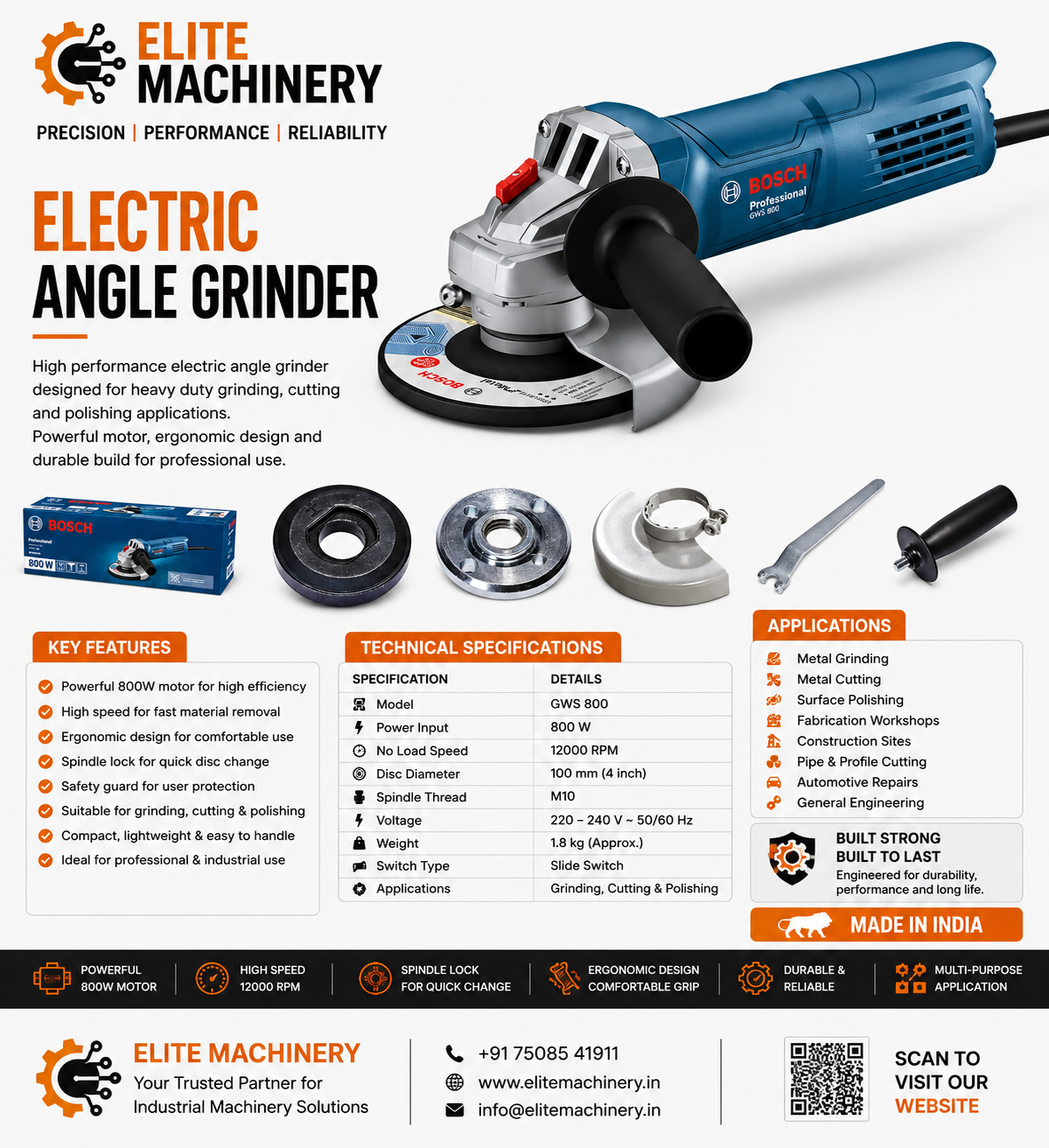 Electric Angle Grinder - Image 2