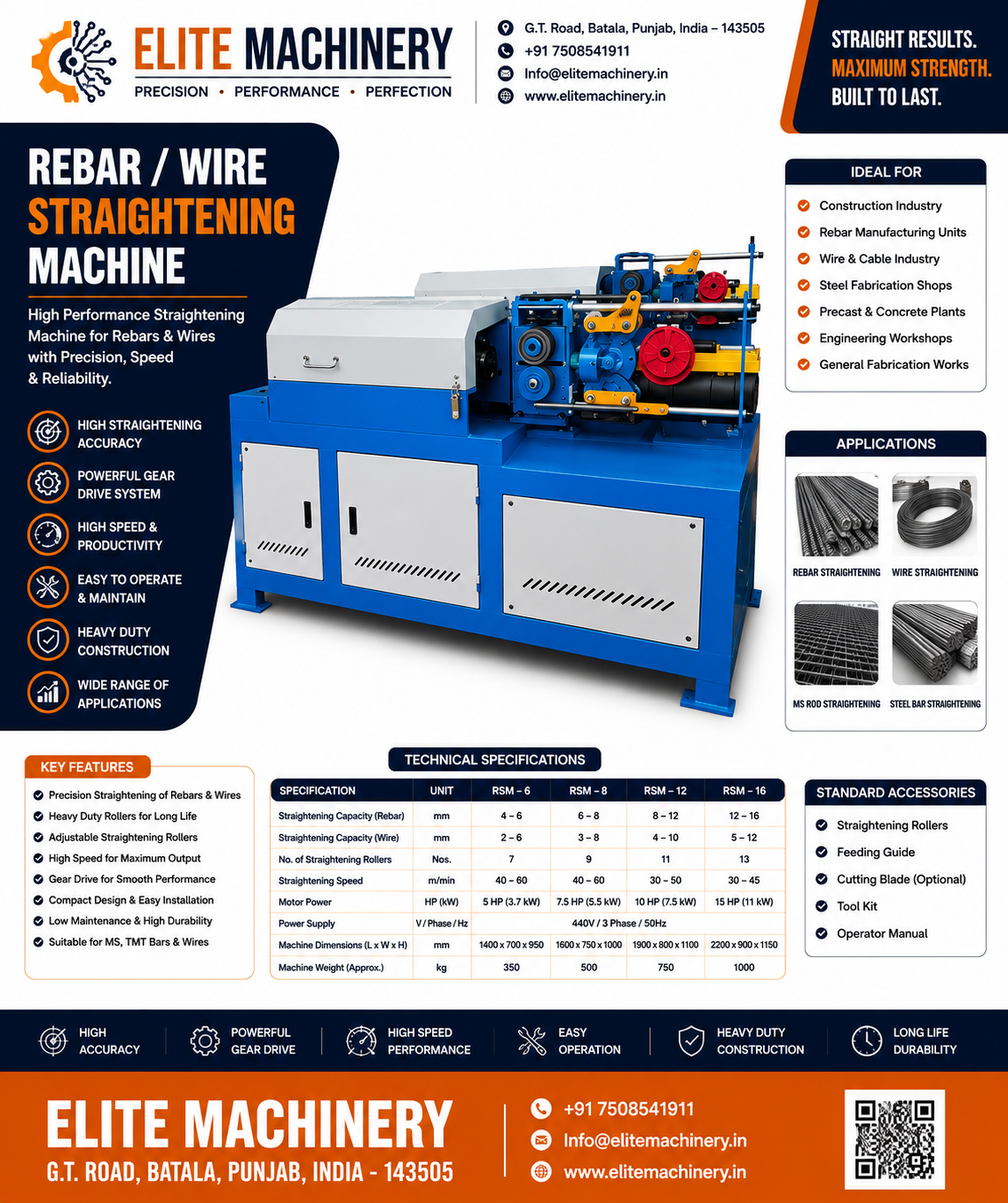 Rebar/Wire Straightening machine - Image 2